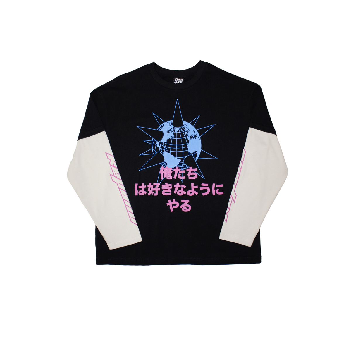 LONG SLEEVE BLACK/GRAY
